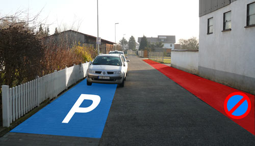 Parkplatz-Flächen